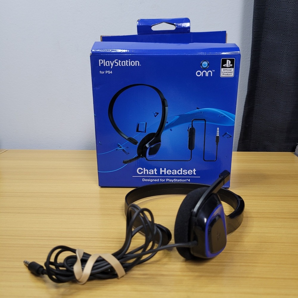 PlayStation Chat Headset Designed for PlayStation 4  New Onn PS4